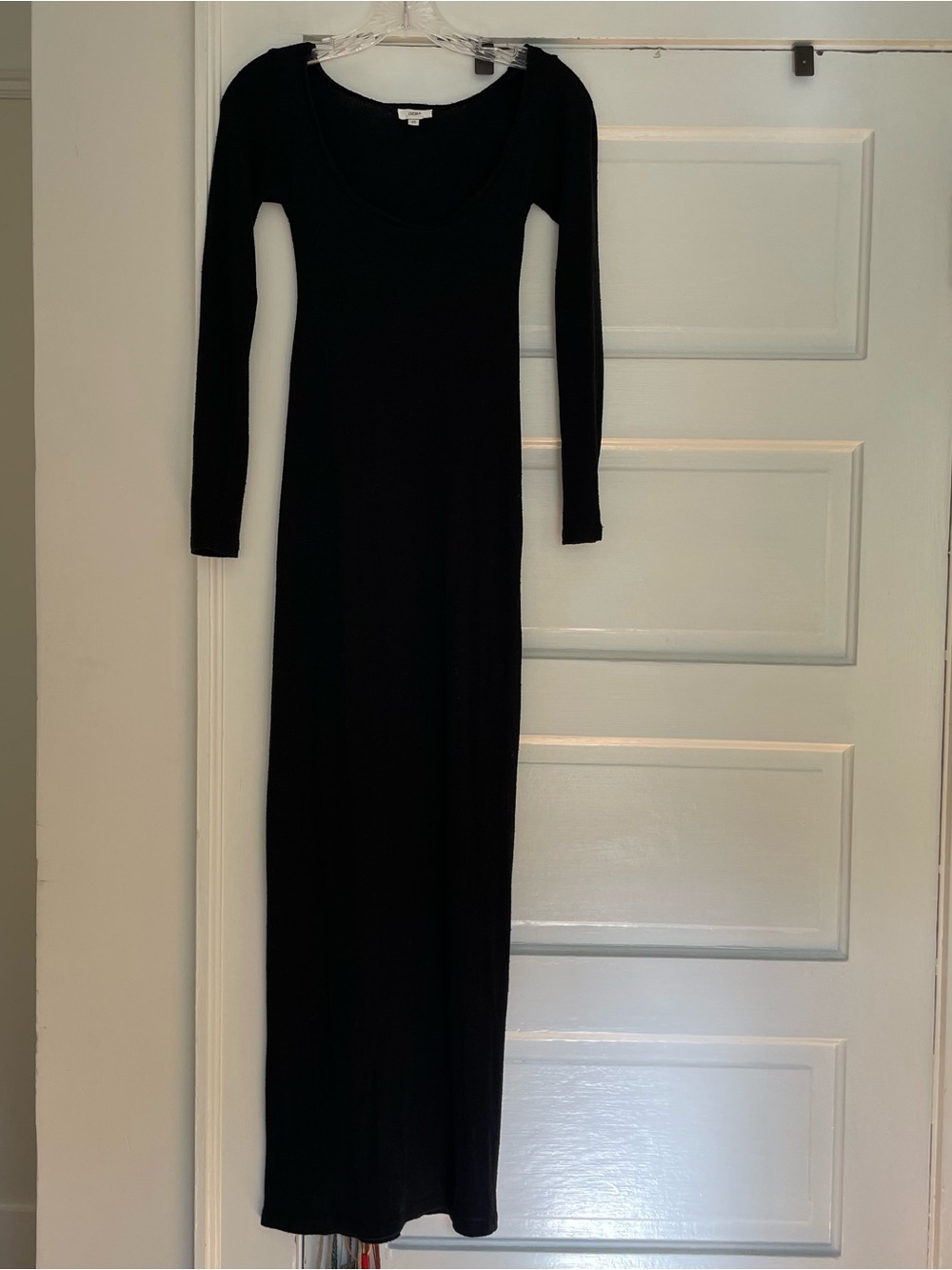 OZMA Raw Silk Long Sleeve Dress